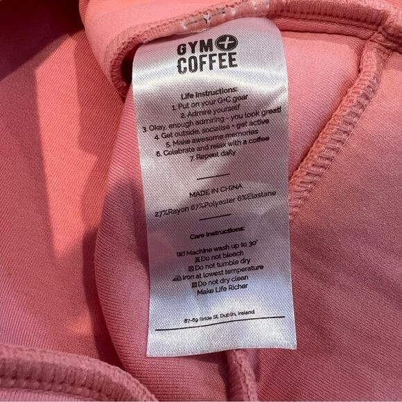 Gym + Coffee Athleisure Pink Sweatshirt with Pockets Barbiecore size S - Picture 6 of 8